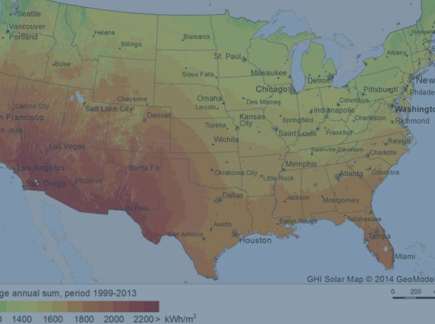 Solar yields based on your location
